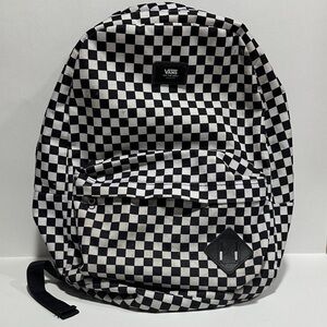 Vans Black and White Checkered Backpack
